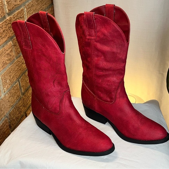 RAMPAGE red western cowgirl boots - 7.5 - Picture 3 of 15